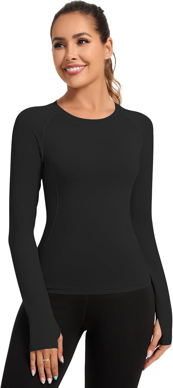 Rapbin Women’s Sports T-Shirt – Gym Top, Yoga Round-Neck Lightweight Breathable Workout Shirt for Running, Fitness, and Summer Training
